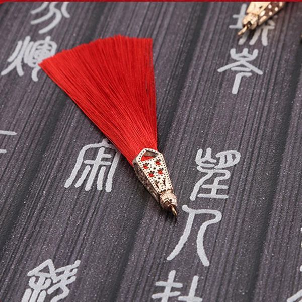 

2pc mini metal pagoda tassel jewelry curtain garments decorative accessories diy key cell phone bag fringe trim tassels pendant h qylehz