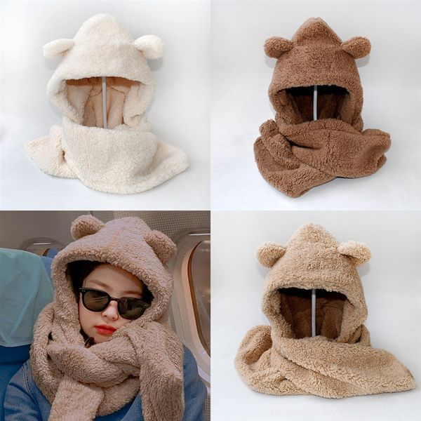 

oamim new lovely beanies hats screen sets hat ring scarf gloves set winter knitted thick warm cap women men solid hat soft touch, Blue;gray