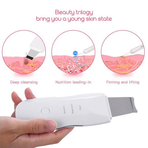 

rechargeable skin scrubber electric spa blackhead remover facial cleanser facial peeling shovel shovel shaving tool massager