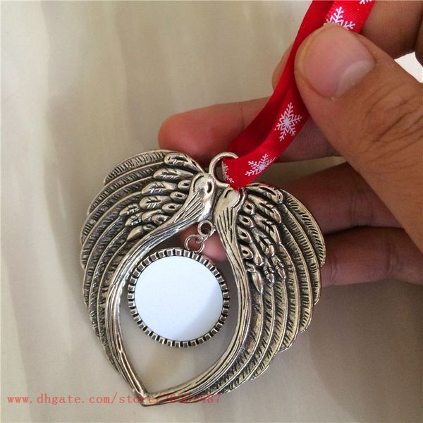 

factory3e7fwings angel blank ornament shape decorations christmas sublimation transfer printing consumables supplies new style