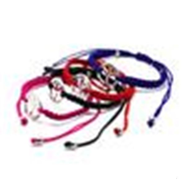 

multicolor hand-woven bracelets peace sign