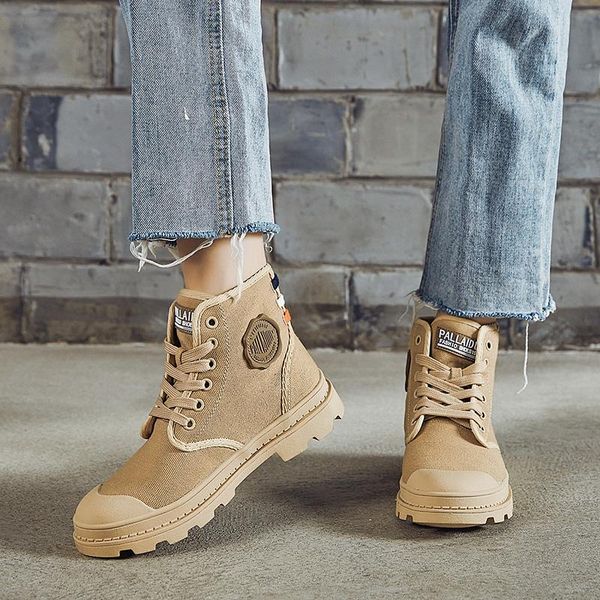 

мода высокие топ женщины холст обувь осенние спортивные дышащие лодыжки ботинки оружия плоские женщины кроссовки botas mujer xu063, Black