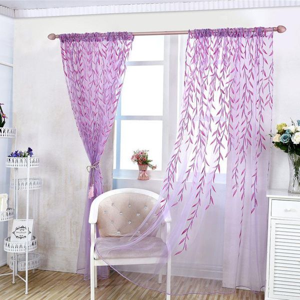 

2pcs sheer curtains for living room girls pastoral window curtain for bedroom simplicity fresh decoration window curtains