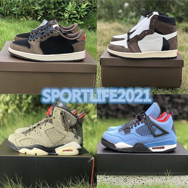 

original quality authentic travis x 6 cactus jack outdoor shoes medium olive scotts 1s glow in the dark basketball army green suede 3m mens, Black