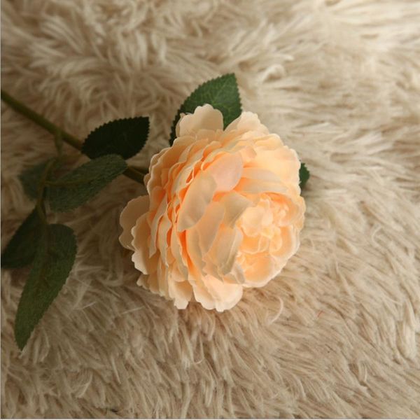 

одинокий пион букет поддельных цветов для записки рождественские украшения для дома вазы свадебный сад декоративный искусственный цветок f b