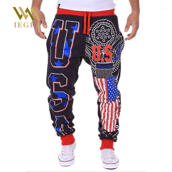 

pants joggers casual hip hop sweatpants trouser loose star printing male trousers hiphop street dance harem pants men1, Black