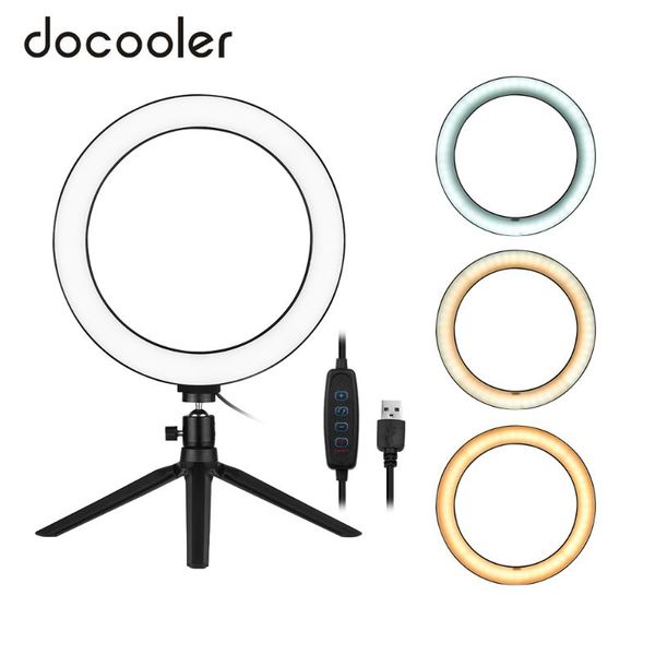 

flash heads docooler 10 inch led ring light with tripod stand for youtube video po studio live pography selfie ringlight