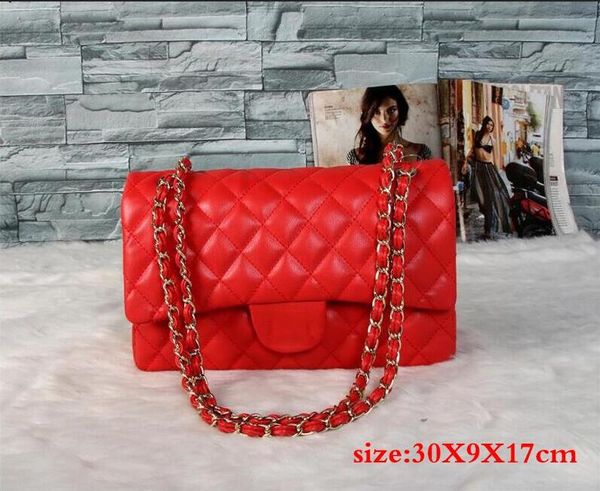 

channel women bags luxurys designer bags women handbags leather zipper messenger bag 2021 large capacity shopping tote 30cm