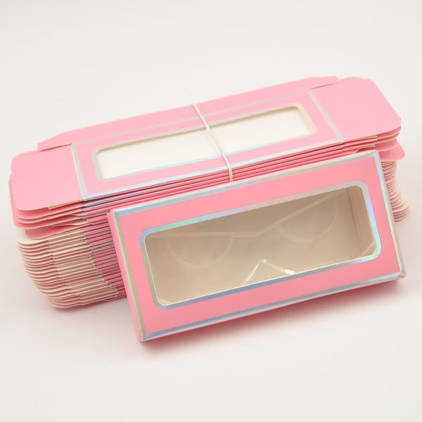 

оптовая 50 / 100шт бумага ресницы розовый упаковка box lash коробки упаковка на заказ logo поддельный норка lashes газа case bulk продавцов