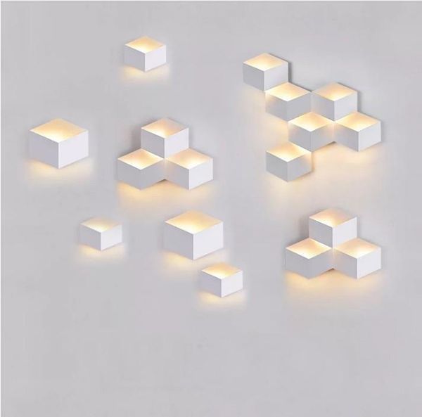 

wall lamp indoor led light ac85-265v 3w recessed sconce lights stairway corridor lighting