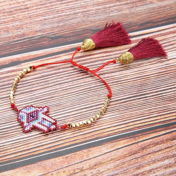 

go2boho miyuki tassel браслет hamsa ручной браслет для женских ювелирных изделий 2020 мода пульсары друзья подарок турецкий глаз ювелирные и, Golden;silver