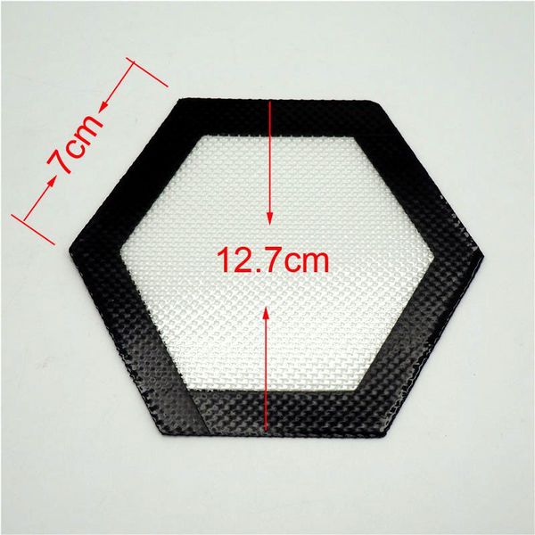 

fiberglass cushion new pattern hexagon silica gel dab mat smoking set modern simplicity food pad factory direct selling2 6sm p1