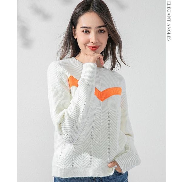 

women's sweaters sweater women european simple star celebrity inspired shirt round neck pullover 2021 style autumn winter youth, White;black