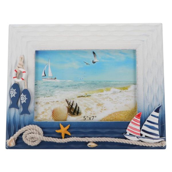 

1pc mediterranean theme p frame wooden picture frame ornament p holder
