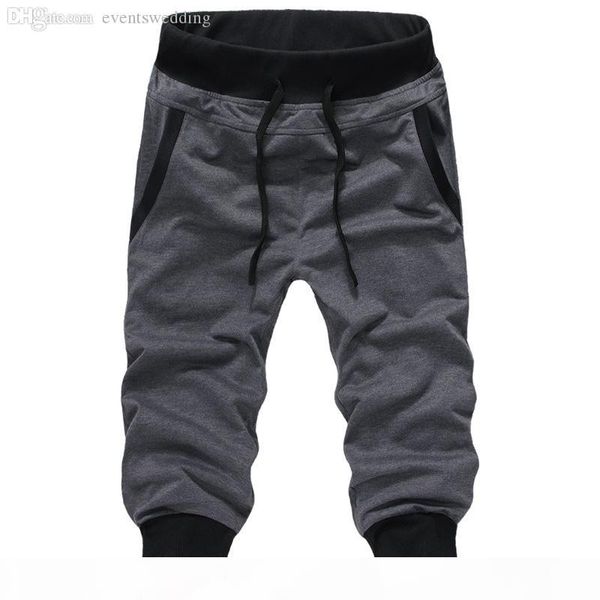 

wholesale-mens jogger new casual sports pant loose male trousers harem sweatpants 5 colors m-xxxl pantalon homme outdoor cargo pants, Black