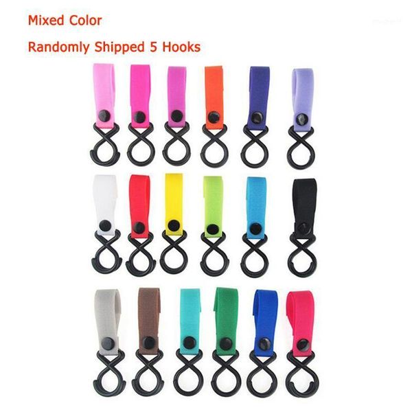 

5pcs baby stroller pram pushchair shopping bag handbag hook clips carrier1