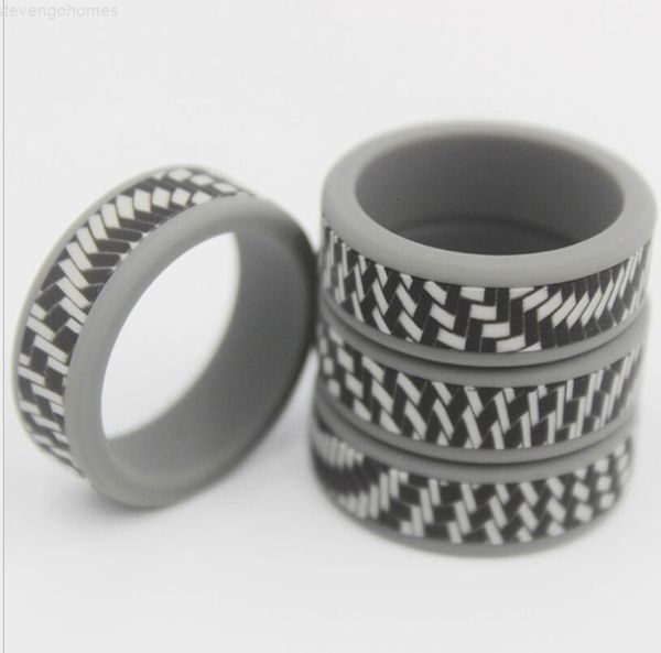 

durable silicone wedding ring women and men rubber bands for beach workout travel sports ing, Slivery;golden