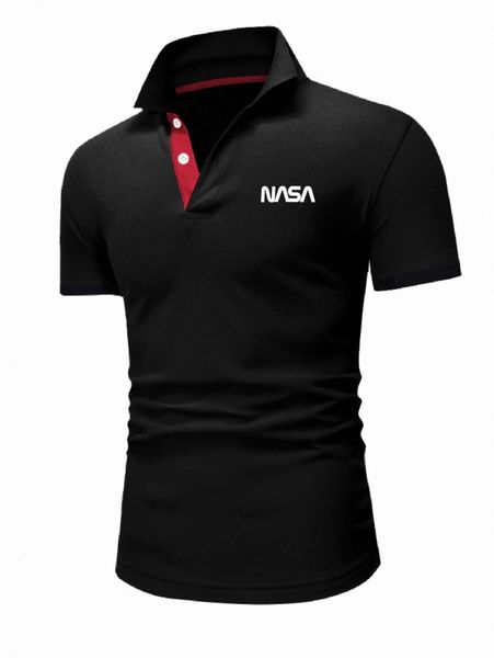 

men letter graphic polo shirt x2h1#, White;black