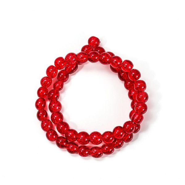 

multicolor cracked crystal stone bead colorful white snow natural crystal round loose beads for bracelet pendant jewelry making h bbyrcw