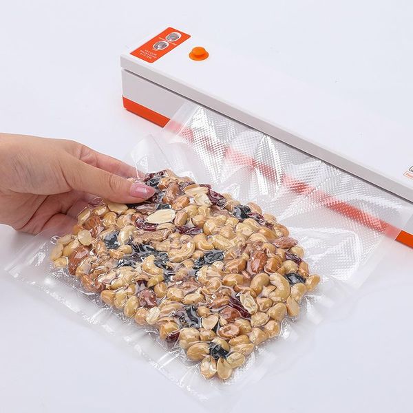 

110v us / 220v eu household vacuum sealer vacuum packaging machine 10 pcs bags gift sealer machine packers