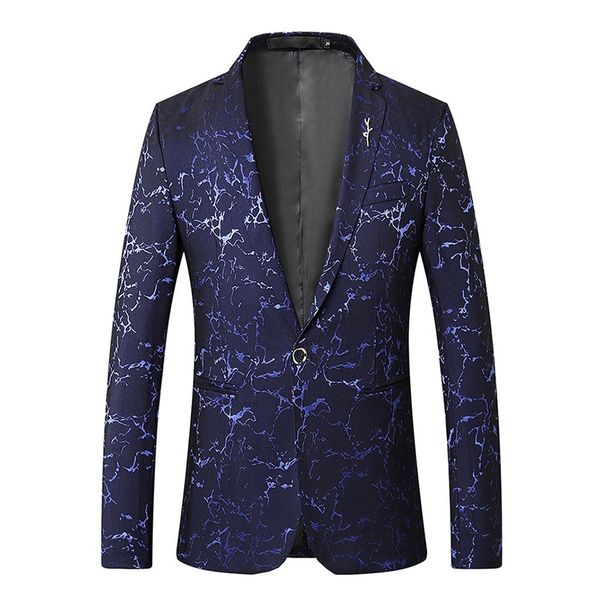 

men 2019 new arrival fashion clothing wild single button suit jacket men's casual slim fit suit blazer masculino mar27, White;black