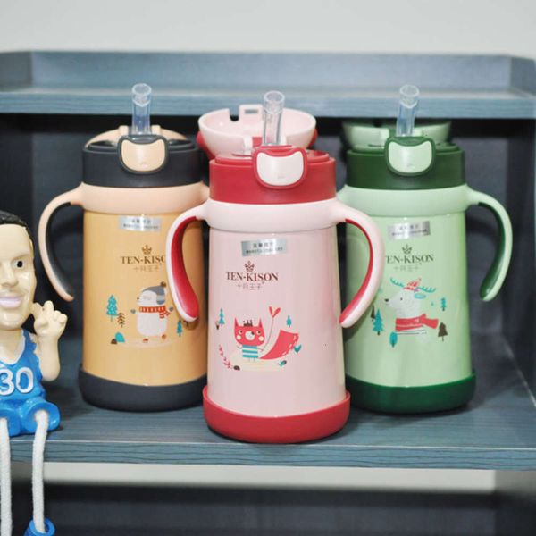 

prince steel october 316 stainls thermos baby straw cup wide caliber milk bottle