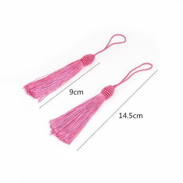 

10pcs polyester silk tassels fringe pendant diy material cord tassels trim home curtains party decor tassels ribbon accessories h qylhlo