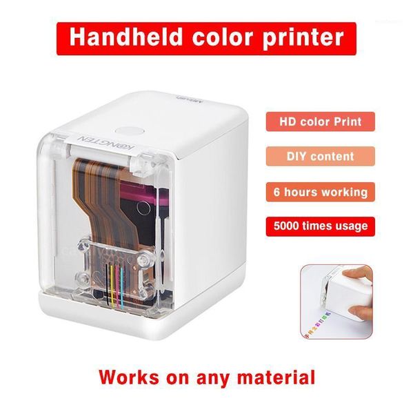 

mbrush mini handheld full color printer portable wifi mobile color printer handheld and replacement ink cartridge #r451