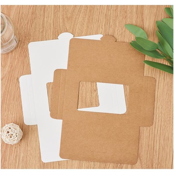 

10 шт. лот ретро крафт-бумага пригласительная открытка с окном открытка box чистый фото коробка свадьба пригласительные конверты f bbyfyr