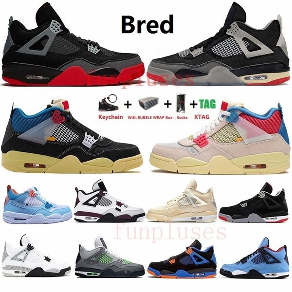 

with box white bred sail cactus jack noir guava ice 4s mens basketball shoes jumpman 4 black cat what the womens trainers sneakers