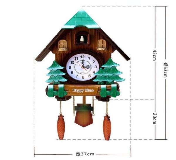 

cuckoo clock fashion living room wall clock 20inch alarm clock quality swing pocket watch modern brief hourly broadcast time wmtfae
