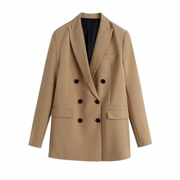

2021 new vintage chique blazer senhoras do escritrio jaquetas de bolso elegante feminino causal ternos magros slidos caqui meninas 2dkx, White;black