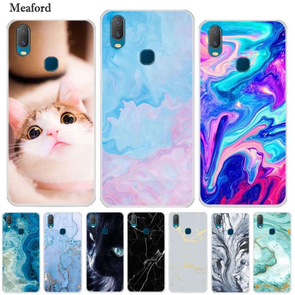 

1906 silicone marble cat soft tpu y11 sheath vivo and 11 2019 mobile phone case
