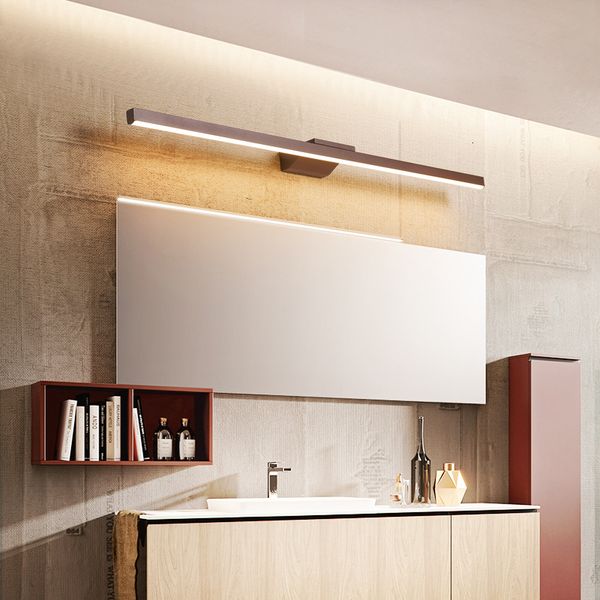 

2021 new led light aluminum ac85-265v modern bathroom lights 40cm 60cm 80cm 100cm 120cm wall sconces mirror lamp f3t3
