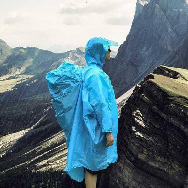 

outdoor jackets&hoodies raincoat backpack waterproof hiking cycling climbing conjoined rain cover with sun shelter camp clothing1, Blue;black