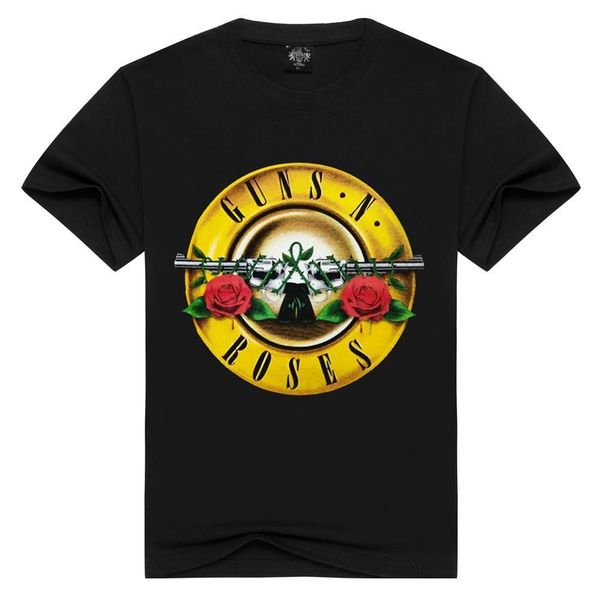 

men/women guns n' roses t shirt fashion guns n roses tshirts summer tees t-shirt men loose t-shirts plus size, White;black
