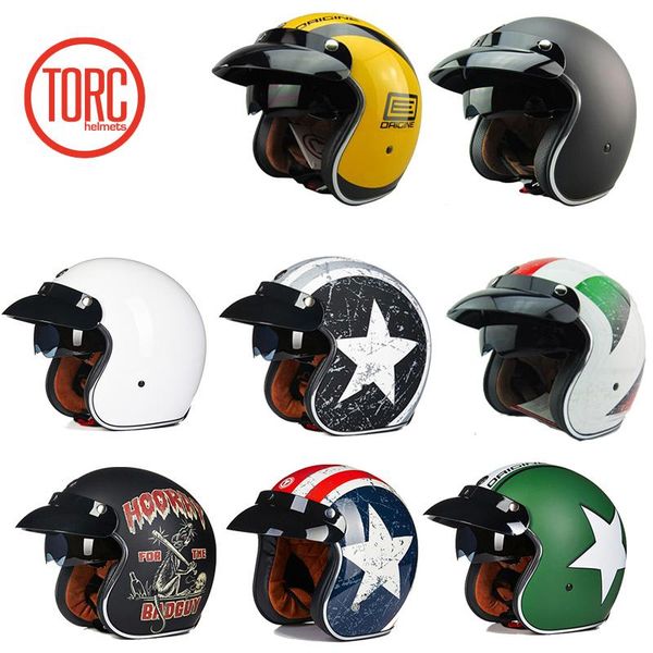 

torc 3/4 vintage open face motocross helmet, motocross helmet, retro motorcycle helmet casco casque moto capacete helm