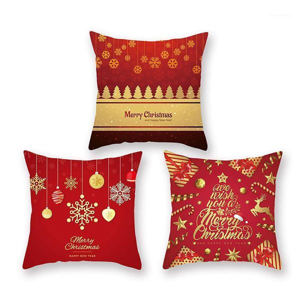 

45*45 christmas cushion cover christmas decorations for home throw pillows sofa home decor pillowcase pillow cover1
