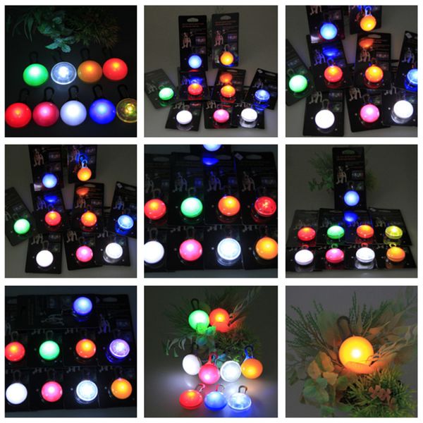 

factory buckle led flashing safety night light clip collar luminous pendant glowing dog bells anti-lost pet supplies