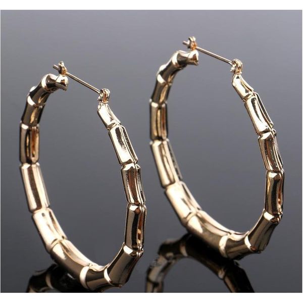 

exaggerated bamboo earrings stars with the same street dance nightclub earrin wmtldp beauty888, Golden;silver