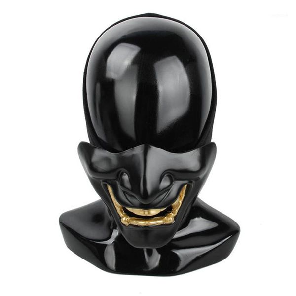 

cycling helmets tactical painball tmc2863 cs black half face samurai prajna ma sk for cosplay1