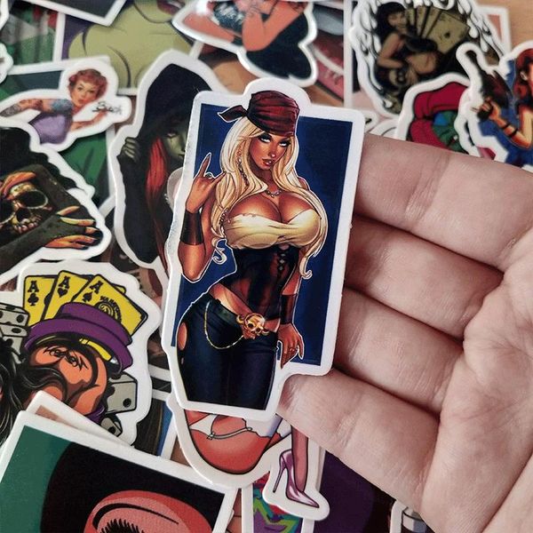 

50шт набор горячие продажи сексуальная красота девушки граффити наклейки смешанные ангелы старинные наклейки не повторяющиеся классические и