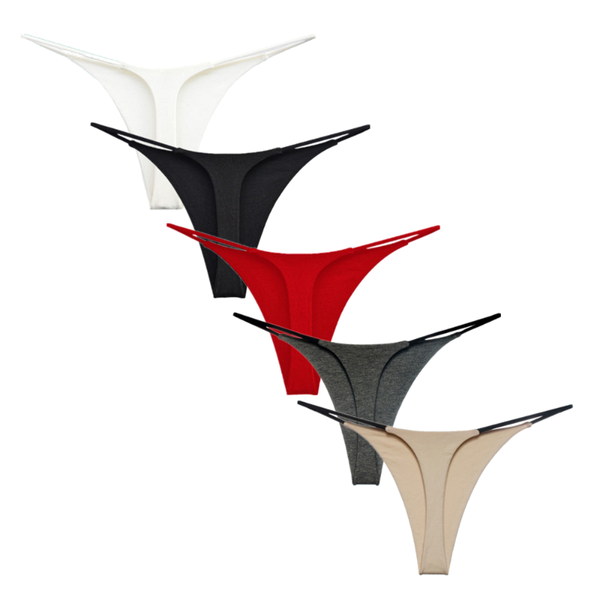 

women's panties solid thin strappy women thongs seamless sports low waist bikini underpants female double layer cotton g-strings s-xl, Black;pink
