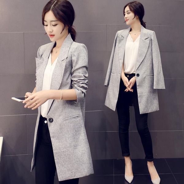 

women's clothing spring autumn single button long coat 2020 new fashion elegant women solid color trench, Tan;black
