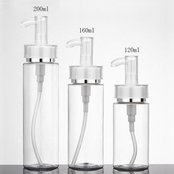 

storage bottles & jars 20pcs/lot 120ml 200ml empty clear plastic lotion bottle, pump bottle liquid soap pet bottle1