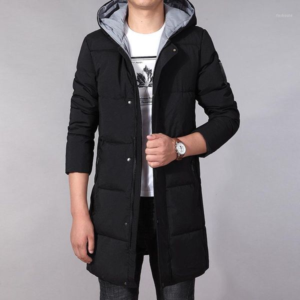 

2018 new arrival autumn winter jacket men brand clothing cotton thick long coat male quality black outerwear1