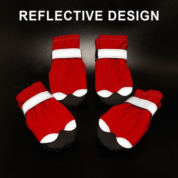 

winter dog shoes warm pet dog boots waterproof puppy dog rain snow booties socks reflective for small large footwear wmtspd
