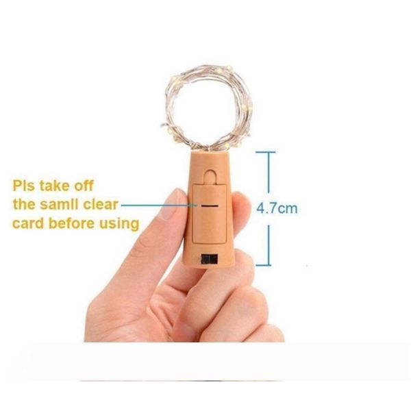 

bottle strip shaped lamp cork ser light glass wine led copper wire string lights for xmas party wedding