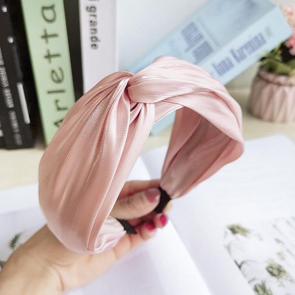 

кокк шелковая марлевая ткань сплошных волос для очаровательных женщин волос обруч девушка для волос аксессуары для волос пряжа завязанные го, Blue;gray