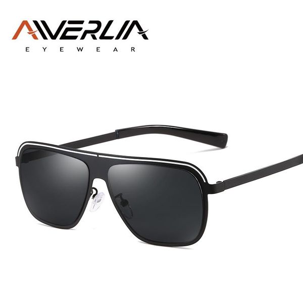 

sunglasses aiverlia square male men retro brand designer eyewear goggles metal frame uv400 ai50, White;black